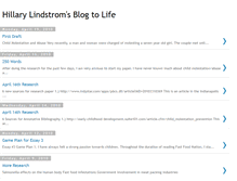 Tablet Screenshot of hillarylindstromsblogtolife.blogspot.com