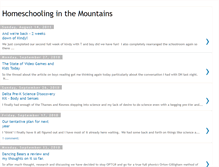 Tablet Screenshot of homeschoolinginthemountians.blogspot.com