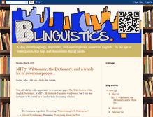 Tablet Screenshot of blinglinguistics.blogspot.com