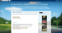 Desktop Screenshot of elbicicrossundeportequeespasion.blogspot.com