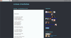 Desktop Screenshot of coisasimediatas.blogspot.com