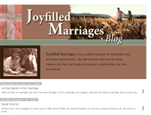 Tablet Screenshot of joyfilledmarriages.blogspot.com