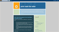 Desktop Screenshot of pennstatefanletter.blogspot.com