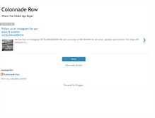 Tablet Screenshot of colonnaderow.blogspot.com