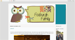 Desktop Screenshot of fosburghfamily.blogspot.com