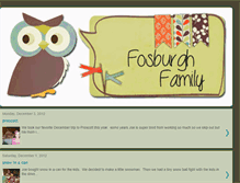 Tablet Screenshot of fosburghfamily.blogspot.com