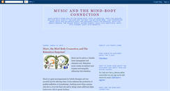 Desktop Screenshot of music-and-the-mind-body-connection.blogspot.com