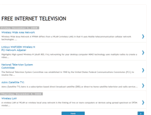 Tablet Screenshot of free-internet-television.blogspot.com