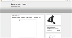 Desktop Screenshot of koranisun.blogspot.com