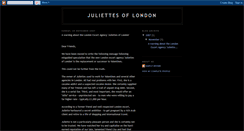 Desktop Screenshot of juliettesoflondon.blogspot.com