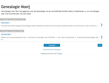 Tablet Screenshot of genealogiemooij.blogspot.com