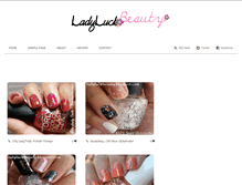 Tablet Screenshot of ladyluckbeauty.blogspot.com