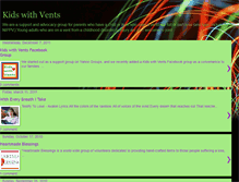 Tablet Screenshot of kids-with-vents.blogspot.com