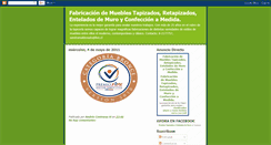 Desktop Screenshot of fabricaciondemueblestapizados.blogspot.com