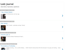 Tablet Screenshot of lodzjournal.blogspot.com