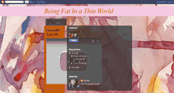 Desktop Screenshot of beingfatinathinworld.blogspot.com