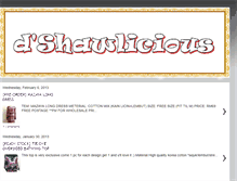 Tablet Screenshot of dshawlicious.blogspot.com