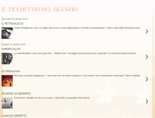 Tablet Screenshot of ilticchettiodelsilenzio.blogspot.com