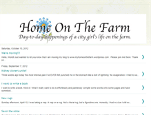 Tablet Screenshot of myhomeonthefarm.blogspot.com