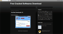 Desktop Screenshot of crackedsoftwaresdownload.blogspot.com