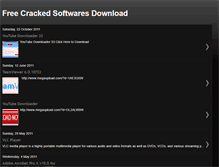 Tablet Screenshot of crackedsoftwaresdownload.blogspot.com
