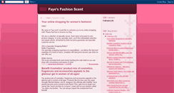 Desktop Screenshot of fayesfashionscent.blogspot.com