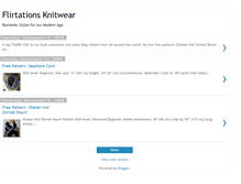 Tablet Screenshot of flirtationsknitwear.blogspot.com