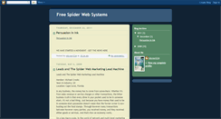 Desktop Screenshot of freespiderwebsystems.blogspot.com