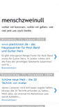 Mobile Screenshot of menschzweinull.blogspot.com
