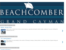 Tablet Screenshot of beachcombergrandcayman.blogspot.com