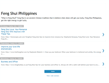 Tablet Screenshot of fengshuiphilippines.blogspot.com