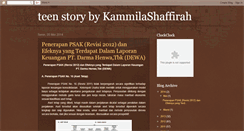 Desktop Screenshot of kammilashaffirah.blogspot.com