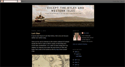 Desktop Screenshot of exceptthekylesandwesternisles.blogspot.com