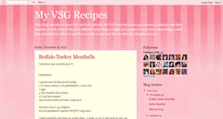 Desktop Screenshot of myvsgrecipes.blogspot.com