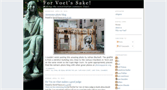 Desktop Screenshot of forvoetssake.blogspot.com