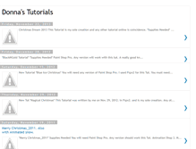 Tablet Screenshot of donnastutorials.blogspot.com