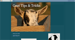 Desktop Screenshot of goattips.blogspot.com