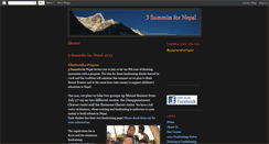 Desktop Screenshot of 3summitsfornepal.blogspot.com