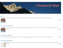 Tablet Screenshot of 3summitsfornepal.blogspot.com