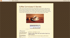 Desktop Screenshot of coffeeconnoissuerssecrets.blogspot.com