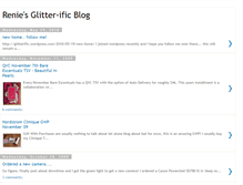 Tablet Screenshot of glitter-ific.blogspot.com