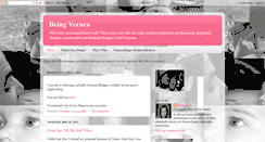 Desktop Screenshot of beingveruca.blogspot.com