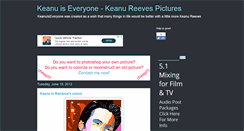 Desktop Screenshot of keanuiseveryone.blogspot.com