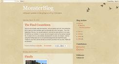 Desktop Screenshot of lovemymonsters.blogspot.com