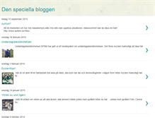 Tablet Screenshot of denspeciellabloggen.blogspot.com