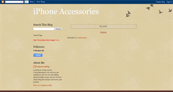 Desktop Screenshot of accessories-for-iphone.blogspot.com