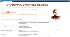 Desktop Screenshot of grandma-recipes-brownies.blogspot.com