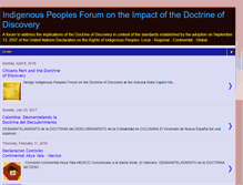 Tablet Screenshot of doctrineofdiscoveryforum.blogspot.com