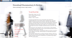 Desktop Screenshot of documentaryfilmreview1.blogspot.com