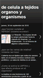 Mobile Screenshot of decelulaatejidosorganosyorganismos.blogspot.com